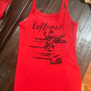 Custom ordered Deftones tank (red/black). Brand-No Boundaries. Size-Small (3-5)